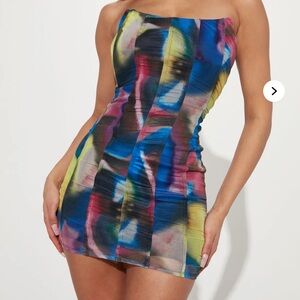 Fashion Nova Hottie Strapless Mini Dress